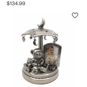Silver Bear Carousel Photo Frame